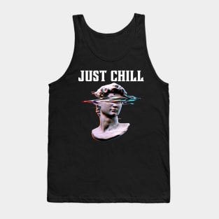 Just Chill-Greek Sculpture Tank Top